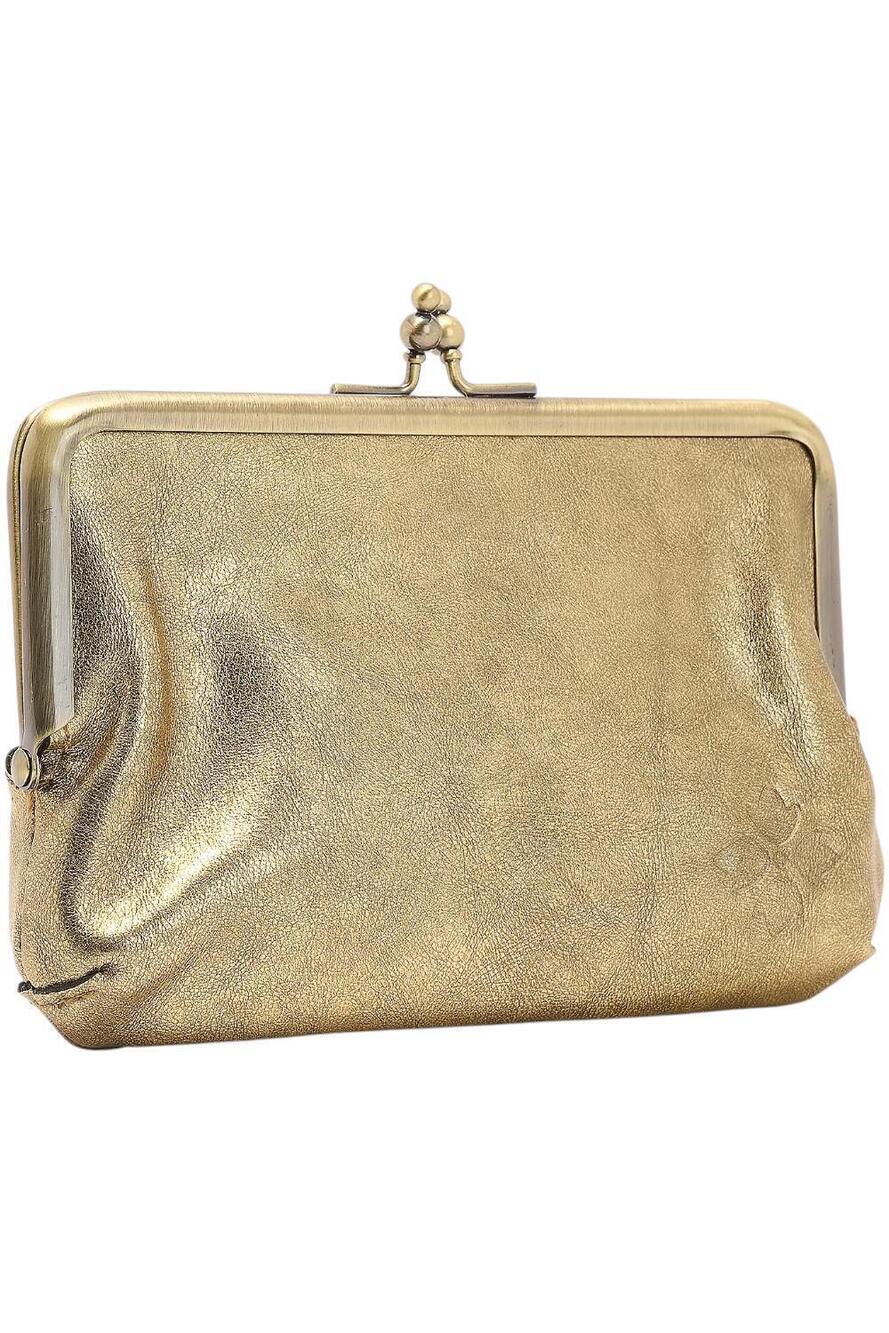 Patricia Nash Leather Fira Frame Bag Antique Gold